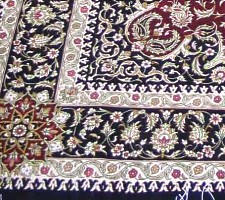 détail tapis persan