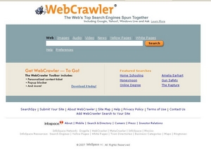 Moteur de recherche Webcrawler